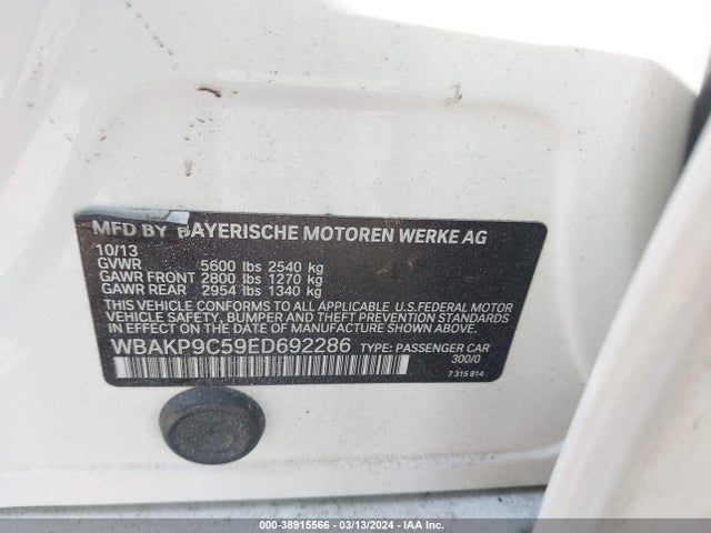 WBAKP9C59ED692286 BMW 550i Xdrive