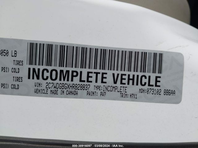 2C7WDGBGXHR828837 Dodge Grand Caravan Se