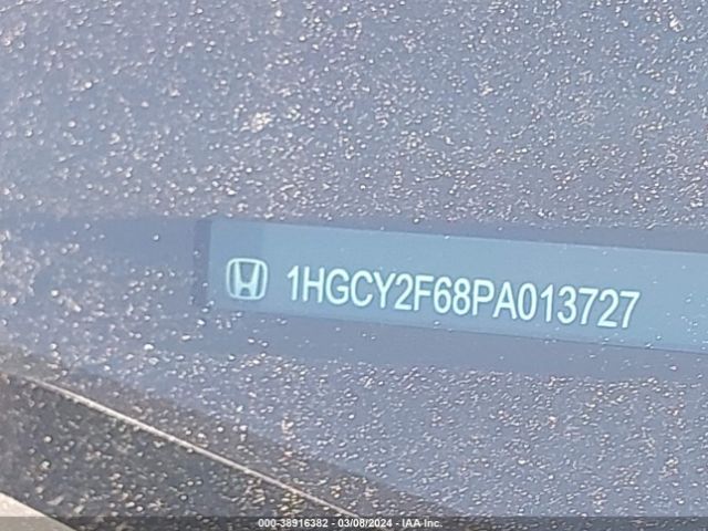 1HGCY2F68PA013727 Honda Accord Hybrid Ex-l