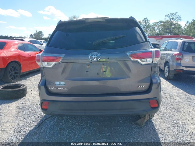 Toyota Highlander Xle V6 2016 5TDKKRFH8GS504436 Image 16