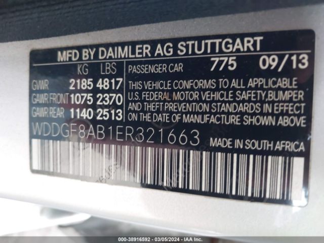 WDDGF8AB1ER321663 Mercedes-Benz C 300 Luxury 4matic/sport 4matic