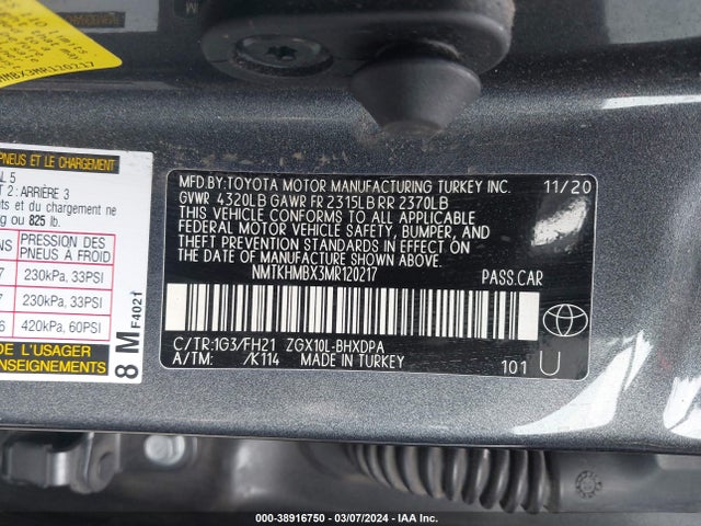 Toyota C-HR LE 2021 NMTKHMBX3MR120217 Image 9