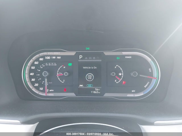 KM8JBCA13PU093845 Hyundai Tucson Hybrid Blue
