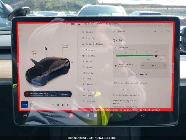 7SAYGDEE4PA024596 Tesla Model Y Awd/long Range Dual Motor All-wheel Drive