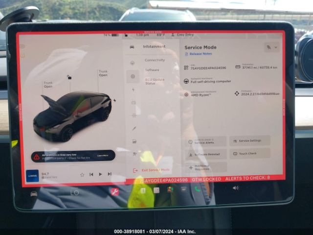7SAYGDEE4PA024596 Tesla Model Y Awd/long Range Dual Motor All-wheel Drive