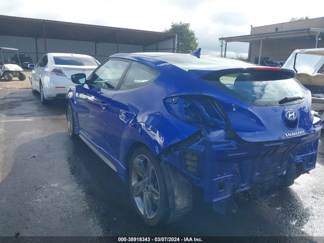 Hyundai Veloster Turbo W/black 2014 KMHTC6AE2EU207261 Image 3