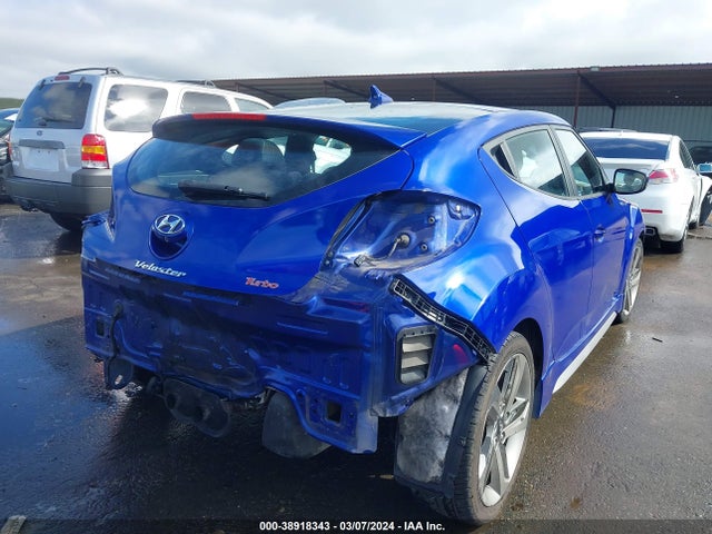 Hyundai Veloster Turbo W/black 2014 KMHTC6AE2EU207261 Image 4