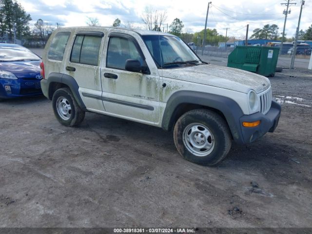 Auction sale of the 2002 Jeep Liberty Sport, vin: 1J4GL48K42W314103, lot number: 38918361