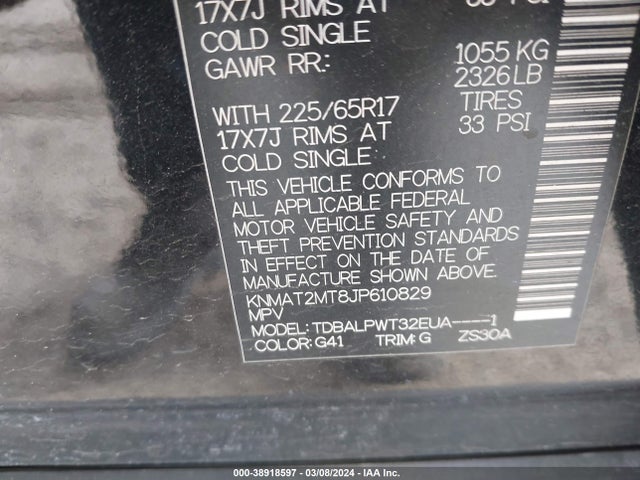 Nissan ROGUE S 2018 KNMAT2MT8JP610829 Image 9