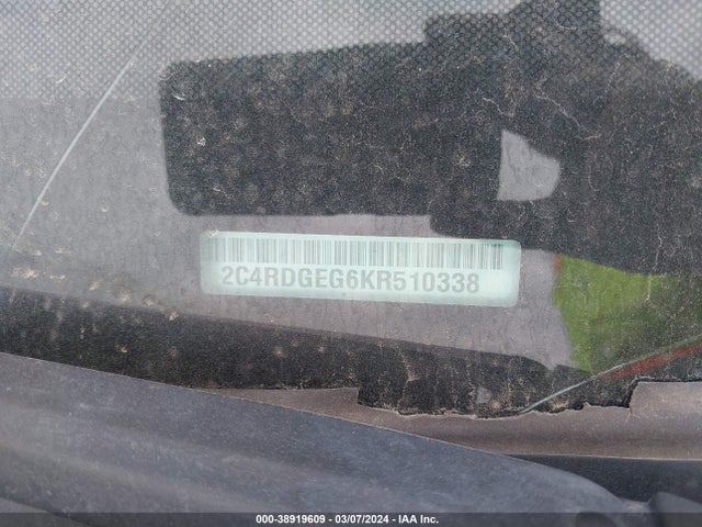 Dodge Grand Caravan Gt 2019 2C4RDGEG6KR510338 Image 9