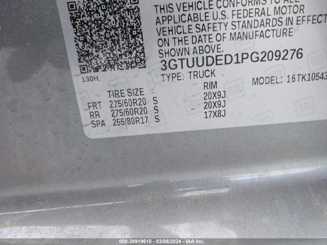 GMC Sierra 1500 4wd  Short Box Slt 2023 3GTUUDED1PG209276 Image 9
