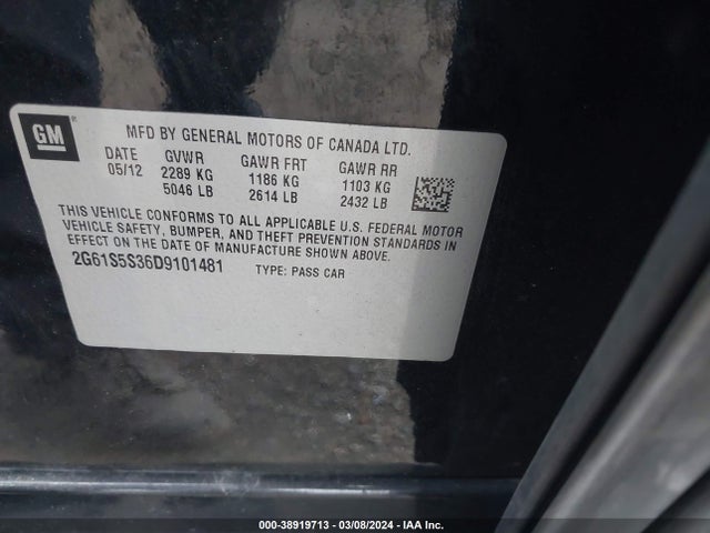 2013 CADILLAC XTS 2G61S5S36D9101481 Photo 8
