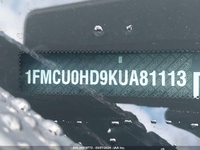 Ford ESCAPE SEL 2019 1FMCU0HD9KUA81113 Image 9