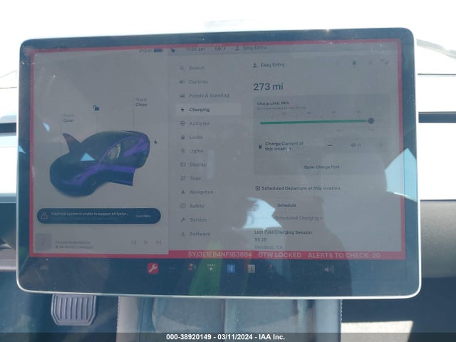 Tesla Model 3 Long Range Dual Motor All-wheel Drive 2022 5YJ3E1EB4NF183684 Image 16