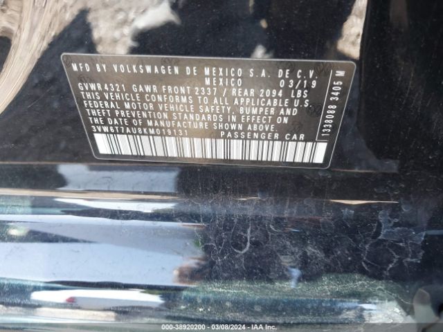 3VW6T7AU8KM019131 Volkswagen Golf Gti 2.0t Autobahn/2.0t Rabbit Edition/2.0t S/2.0t Se