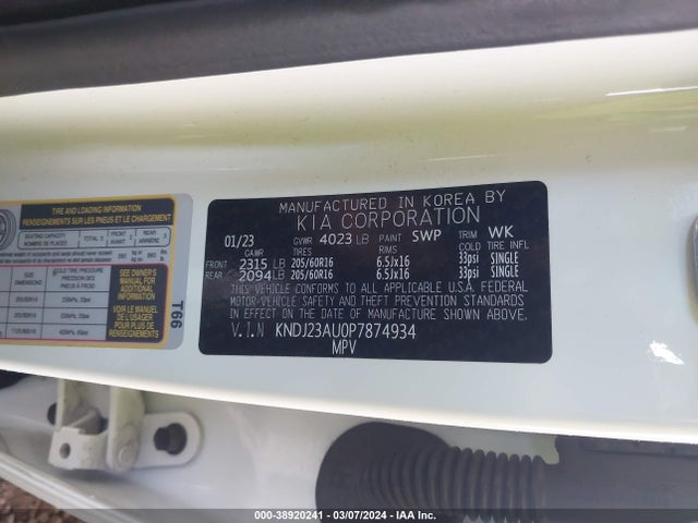 KIA SOUL LX 2023 KNDJ23AU0P7874934 Image 9