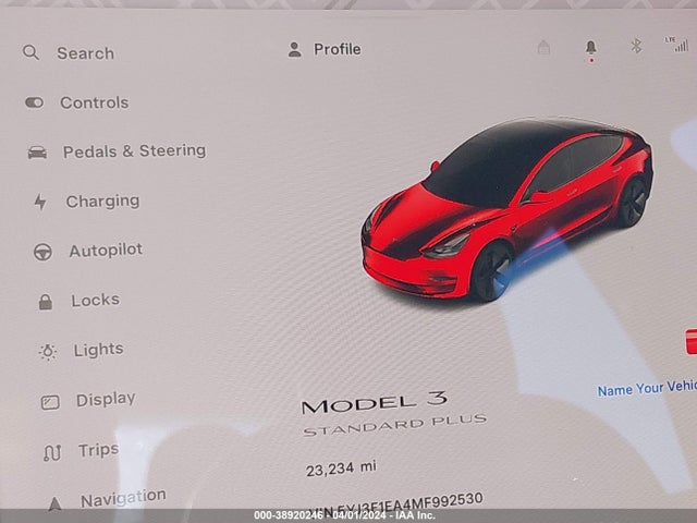5YJ3E1EA4MF992530 Tesla Model 3 Standard Range Plus Rear-wheel Drive