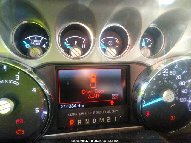2013 FORD F-250 LARIAT VIN: 1FT7W2BTXDEA89813