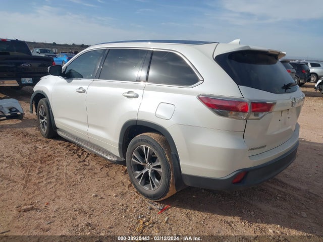 Toyota Highlander Xle V6 2016 5TDKKRFH1GS140229 Image 3