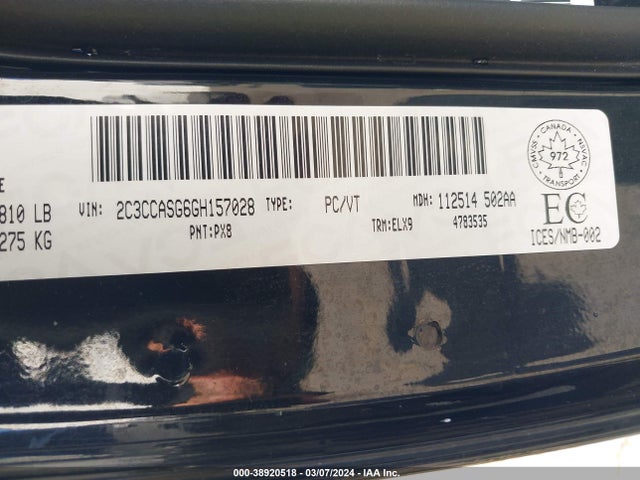 2C3CCASG6GH157028 Chrysler 300c Platinum