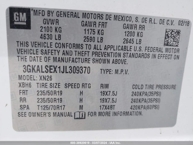 GMC Terrain Denali 2018 3GKALSEX1JL309370 Image 9