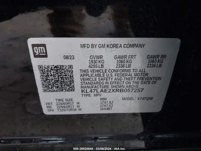 KL47LAE2XRB057257 Buick Envista Preferred Fwd