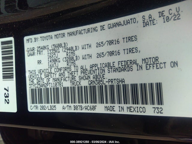 Toyota Tacoma Trd Pro 2023 3TYCZ5AN2PT110781 Image 9