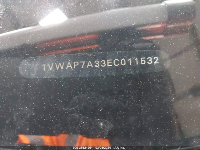 Volkswagen Passat 2.5l Wolfsburg Edition 2014 1VWAP7A33EC011532 Image 17