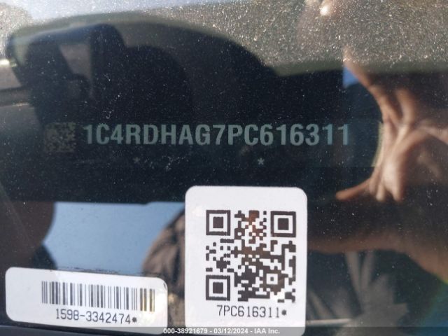 1C4RDHAG7PC616311 Dodge Durango Sxt Rwd
