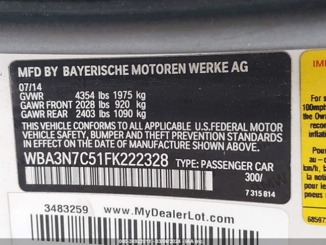 WBA3N7C51FK222328 BMW 428i