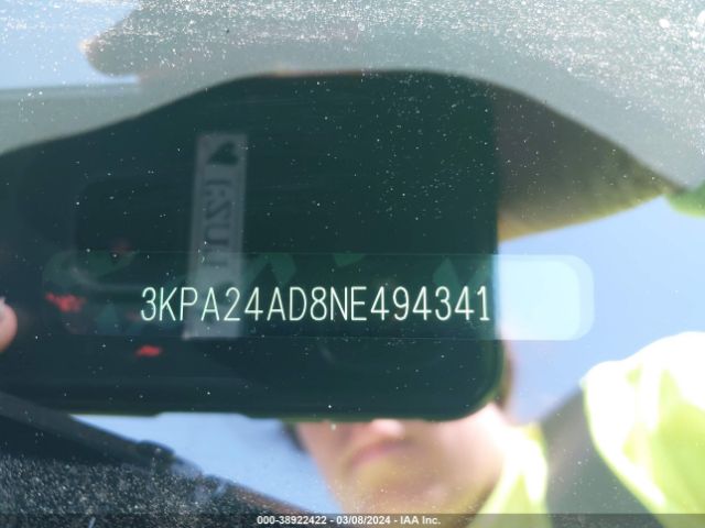 3KPA24AD8NE494341 KIA RIO S