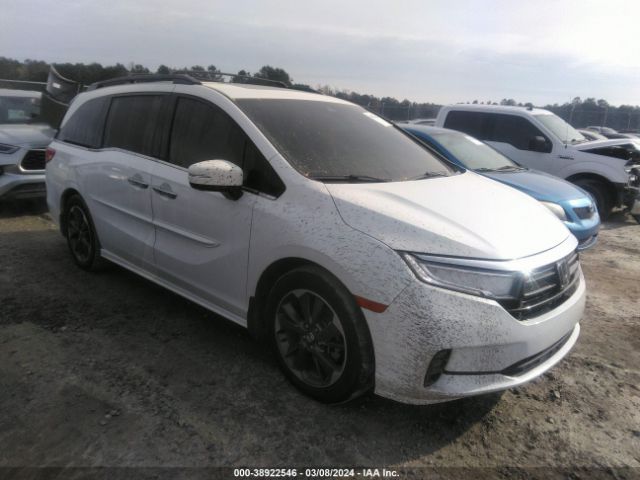 2022 Honda Odyssey Elite მანქანა იყიდება აუქციონზე, vin: 5FNRL6H96NB058448, აუქციონის ნომერი: 38922546