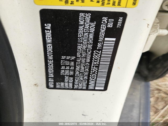 2015 MINI HARDTOP WMWXS5C56FT833822 Photo 8