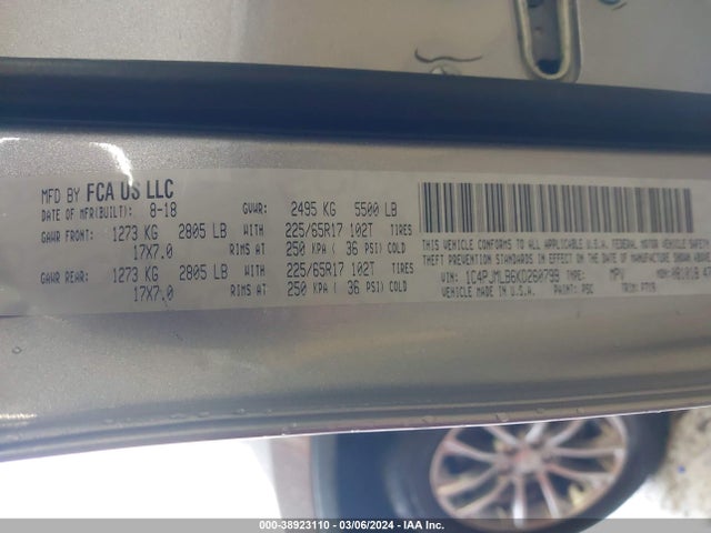 1C4PJMLB6KD260799 Jeep Cherokee Latitude Plus 4x4
