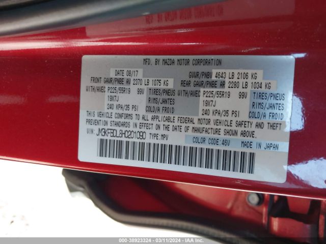JM3KFBDL8H0201090 Mazda Cx-5 Grand Select
