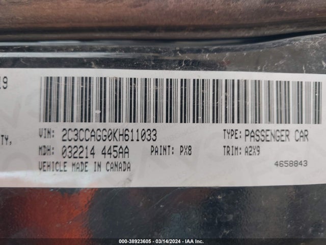Chrysler 300 300s Awd 2019 2C3CCAGG0KH611033 Image 9