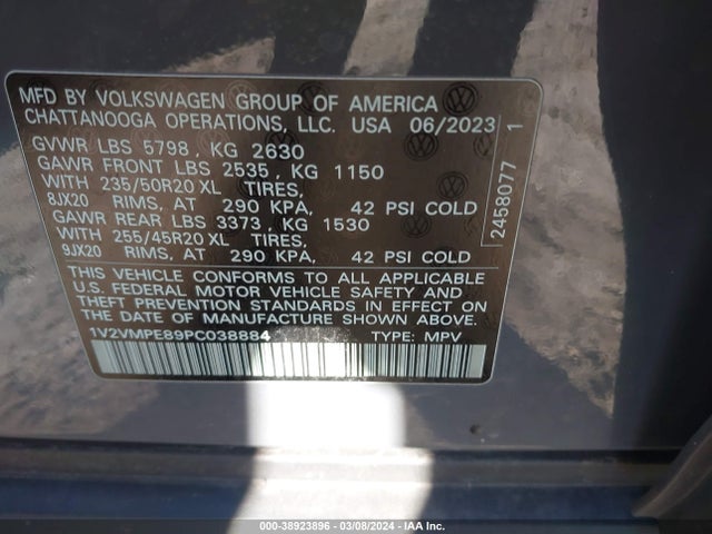 Volkswagen ID.4 2023 1V2VMPE89PC038884 Image 9