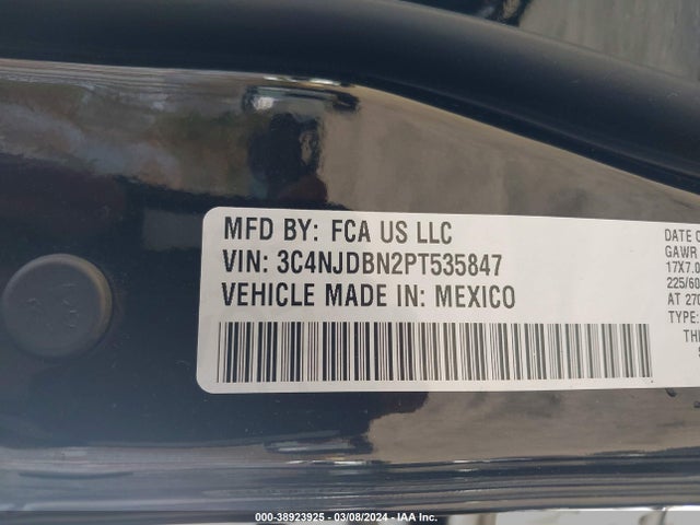3C4NJDBN2PT535847 Jeep Compass Latitude 4x4