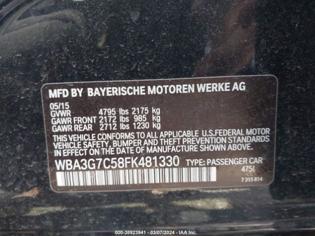 WBA3G7C58FK481330 BMW 328i Xdrive