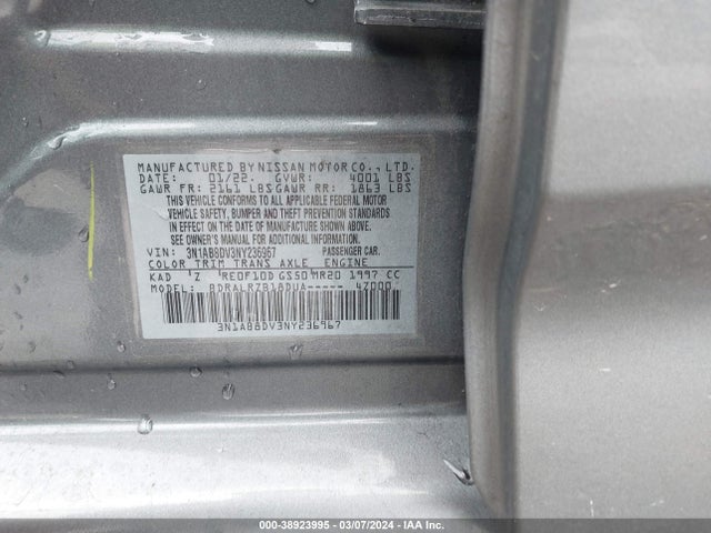 Nissan Sentra Sr Xtronic Cvt 2022 3N1AB8DV3NY236967 Image 9