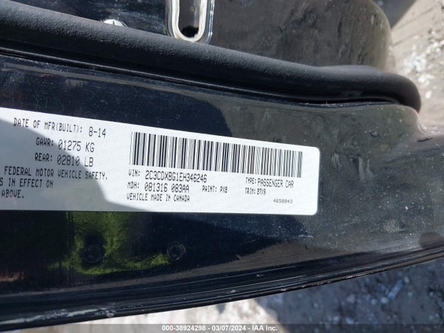 Dodge Charger Se 2014 2C3CDXBG1EH346246 Image 9