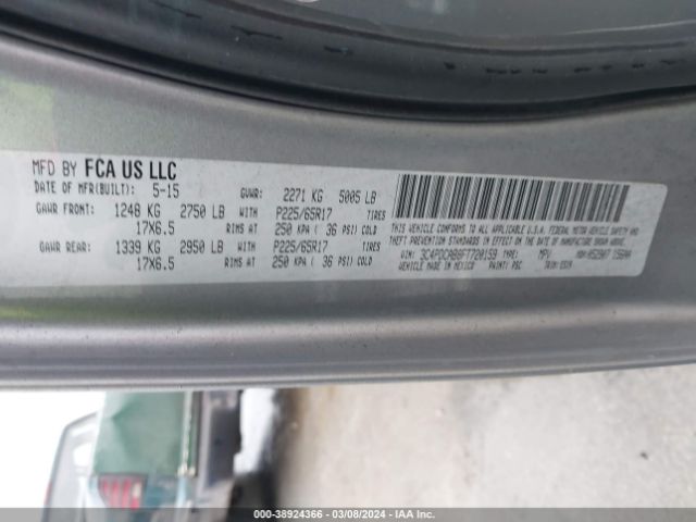 3C4PDCAB8FT720159 Dodge Journey American Value Pkg