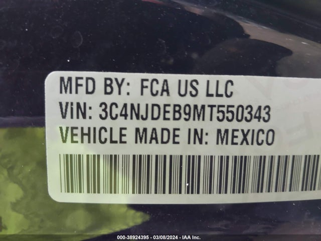 Jeep Compass 80th Anniversary 4x4 2021 3C4NJDEB9MT550343 Image 9