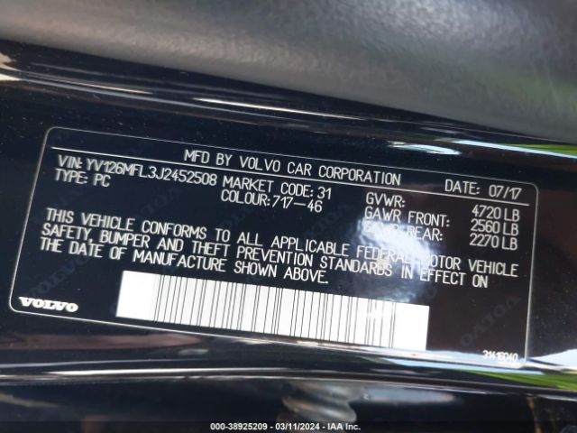 YV126MFL3J2452508 Volvo S60 T5 Dynamic
