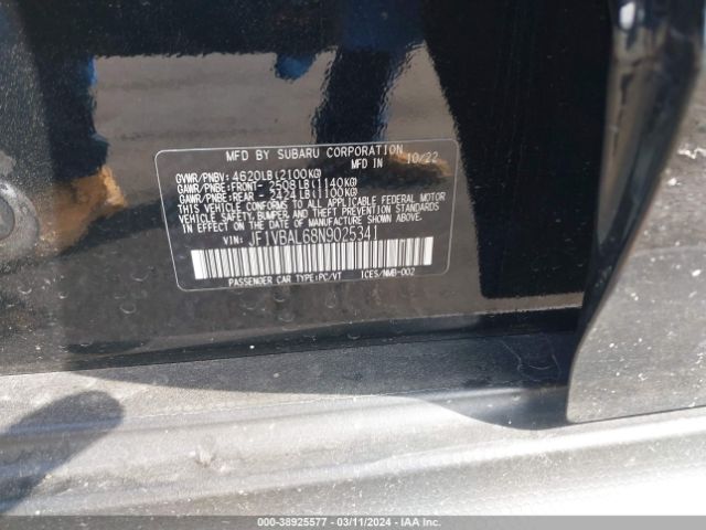 JF1VBAL68N9025341 Subaru Wrx Limited