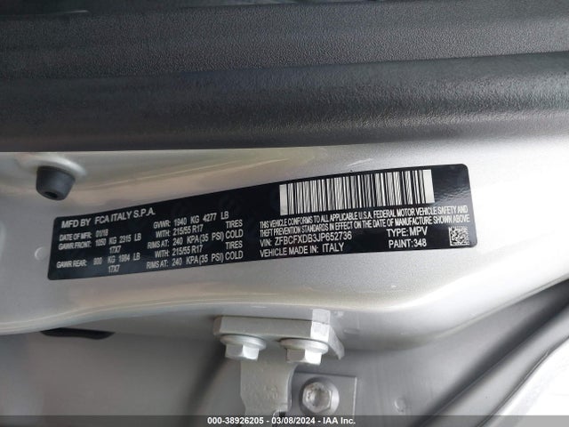 2018 FIAT 500X ZFBCFXDB3JP652736 Photo 8