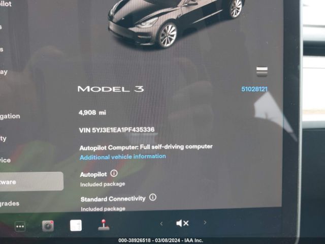 5YJ3E1EA1PF435336 Tesla Model 3 Rear-wheel Drive