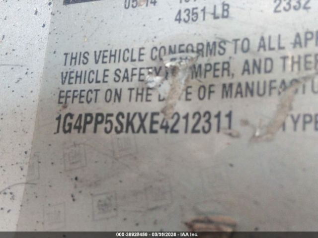 1G4PP5SKXE4212311 Buick Verano