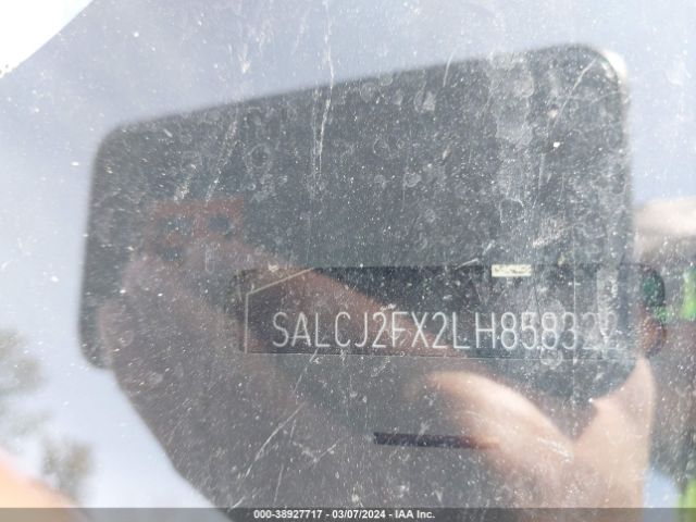 SALCJ2FX2LH858322 Land Rover Discovery Sport S
