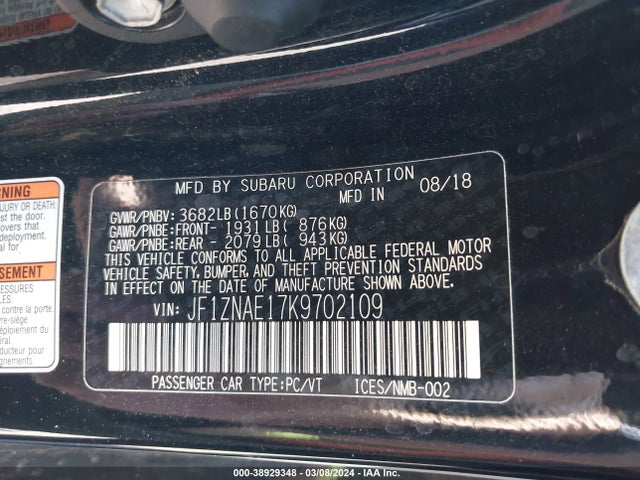Toyota 86 Trd Se 2019 JF1ZNAE17K9702109 Image 9